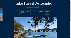 Desktop Screenshot of lakeforestassociation.com